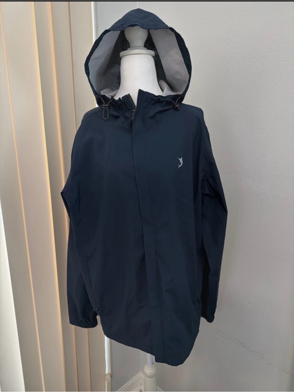 Reel Legends Navy & Gray Hooded Raincoat